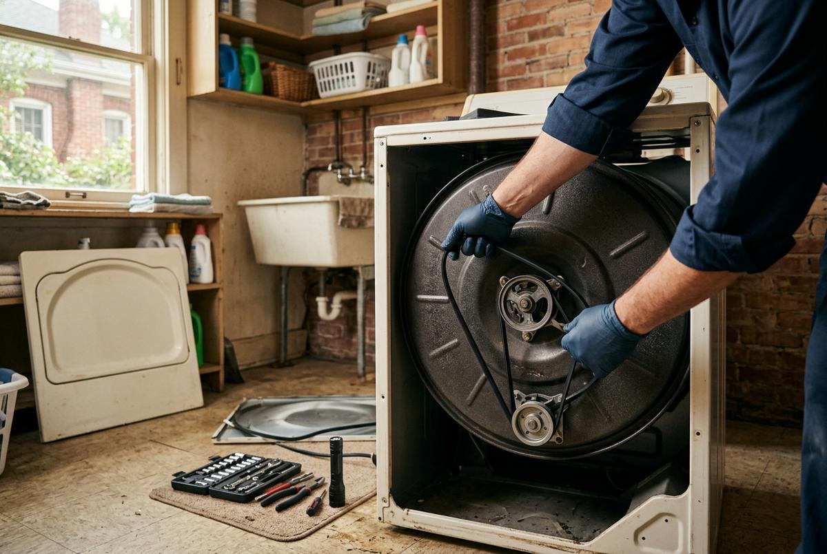 Dryer Repair technician working in Asheville, NC